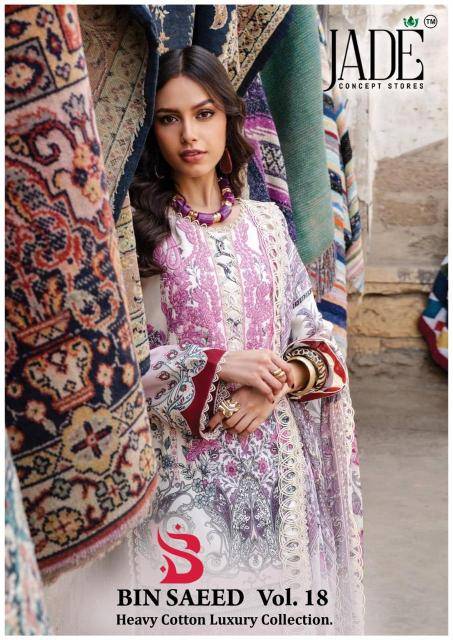 Jade binseed vol-18 salwar suits manufacturers in India
